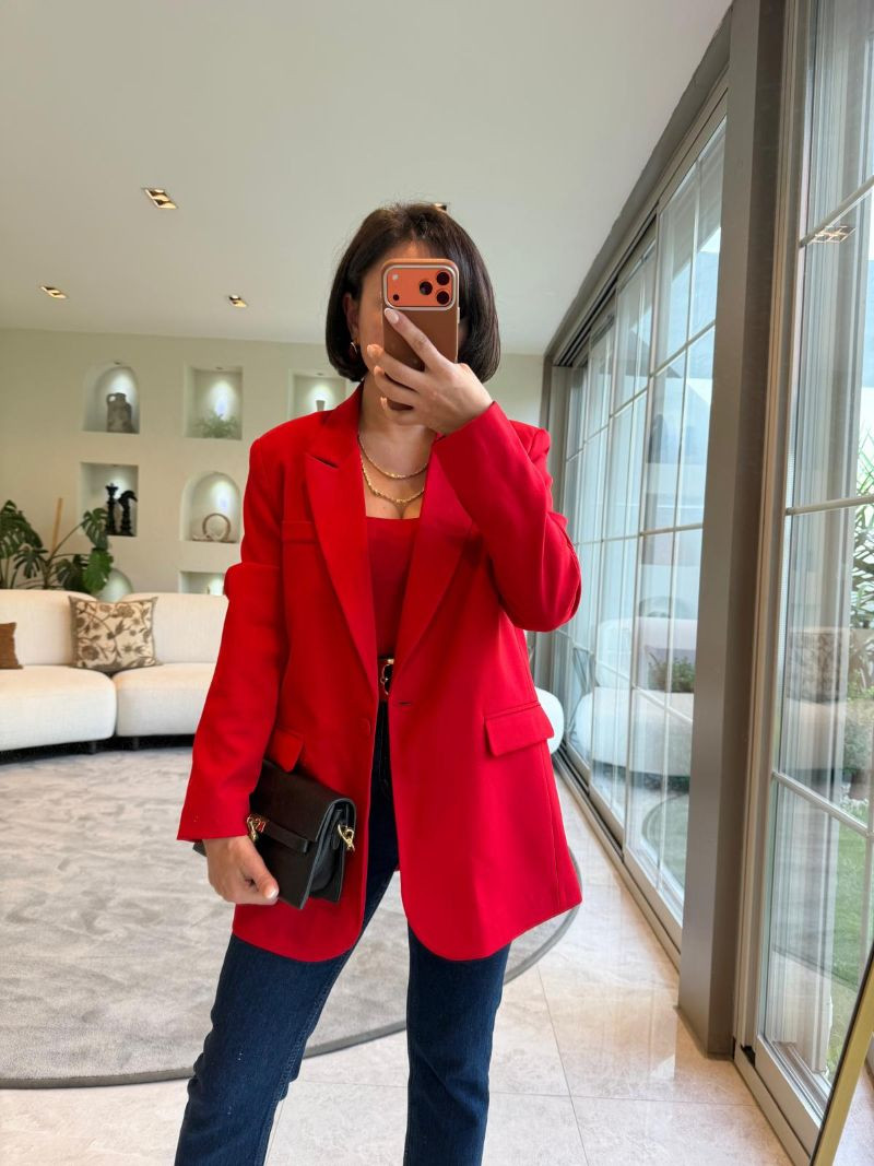 Blazer  Kırmızı Ceket