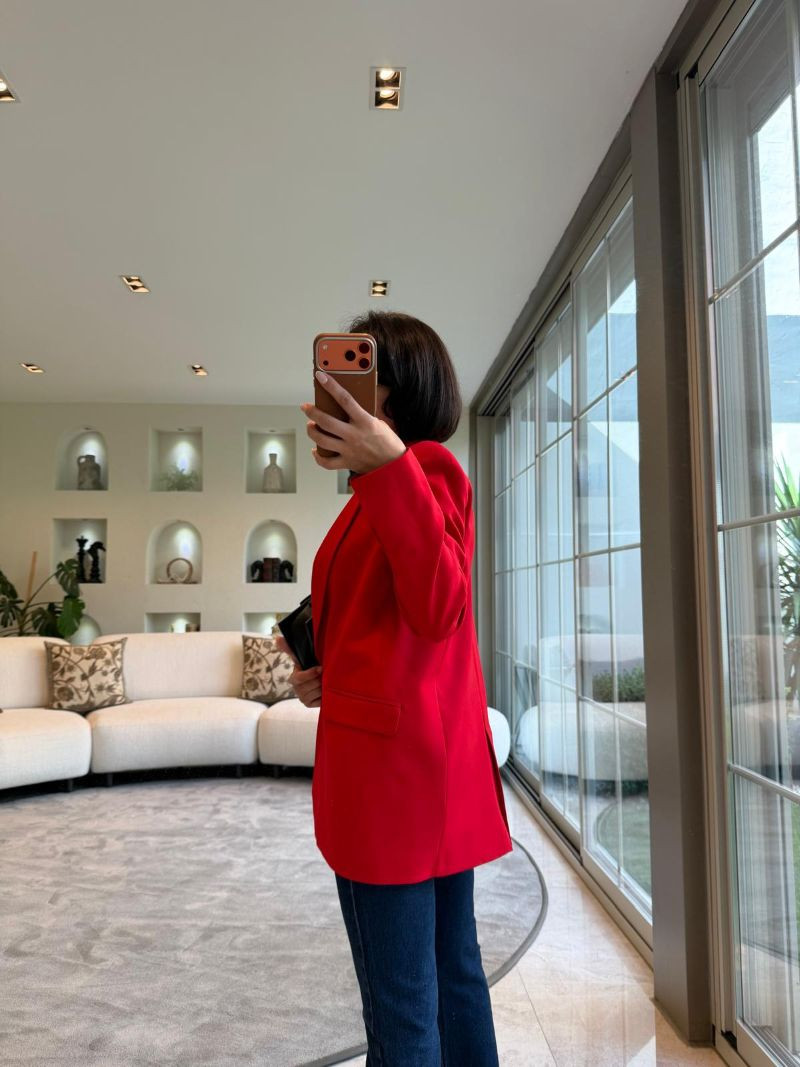 Blazer  Kırmızı Ceket